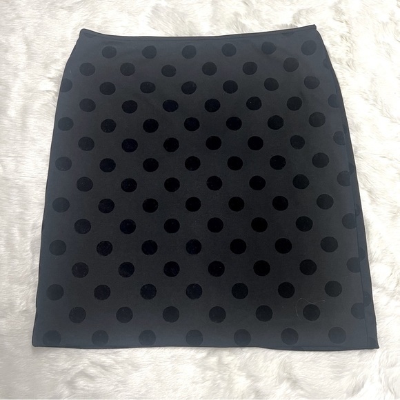 Banana Republic black skirt with velvet polka dots - Picture 1 of 5